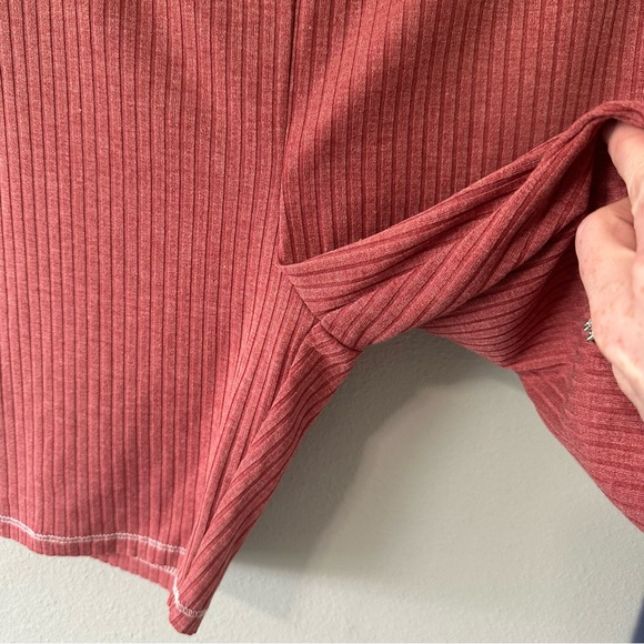 NWT Intimately Free People Auburn Ribbed Knit Biker Shorts Stretchy Lounge Soft - Picture 8 of 13